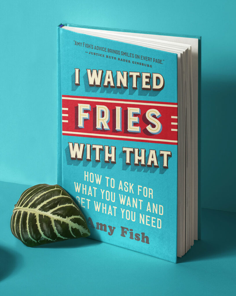amy's writing, amy fish writes book, I wanted fries with that, book cover image